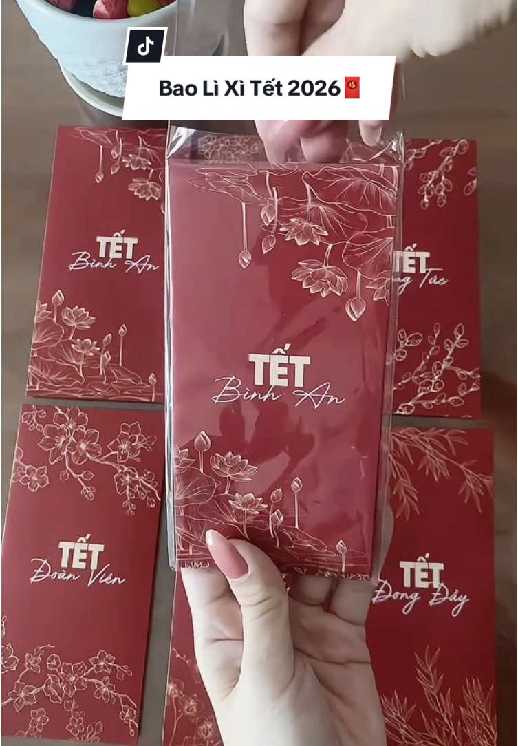 Bao lì xì Tết 2026, vừa đẹp vừa truyền thống #baolixi #baolixi2026 #baolixitet2026 #TikTokAwardsVN #fyp 