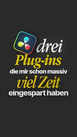meine 3 liebsten Plug-ins für DVR🖥️✂️ #davinciresolve #editing #freeplugin 