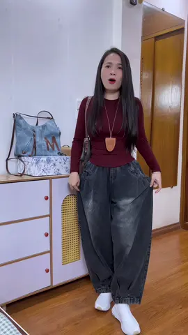 Quần baggy bo gấuuu #thuybe3112 #thoitrang #quanbaggynu #baggyjean 