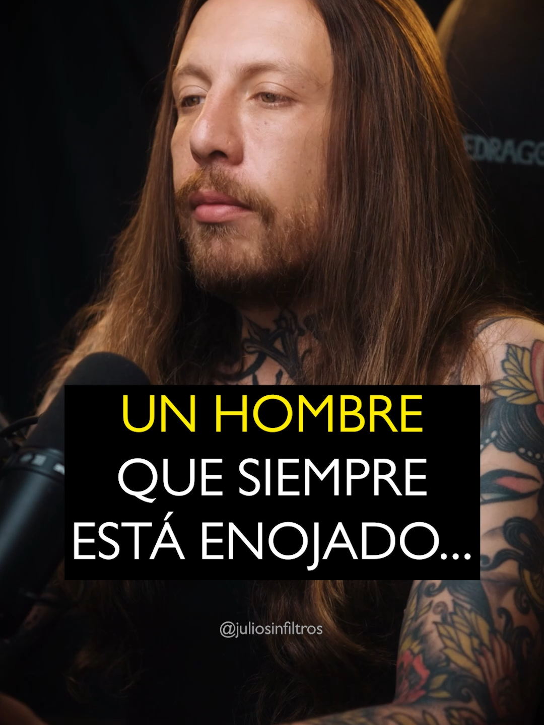 Hombre enojado = Hombre triste… Escucha los episodios completos en el link de mi perfil!  #juliosinfiltros #podcast #relaciones #motivacion #pareja