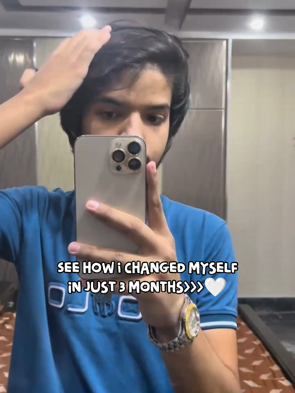 In 3 months, my hair grew back, hairfall stopped & it’s now smooth & shiny ✨ Order on WhatsApp — number in bio 📞 #hanzalhairoil #trending #viral #views #unfreezemyacount🙏🏻 