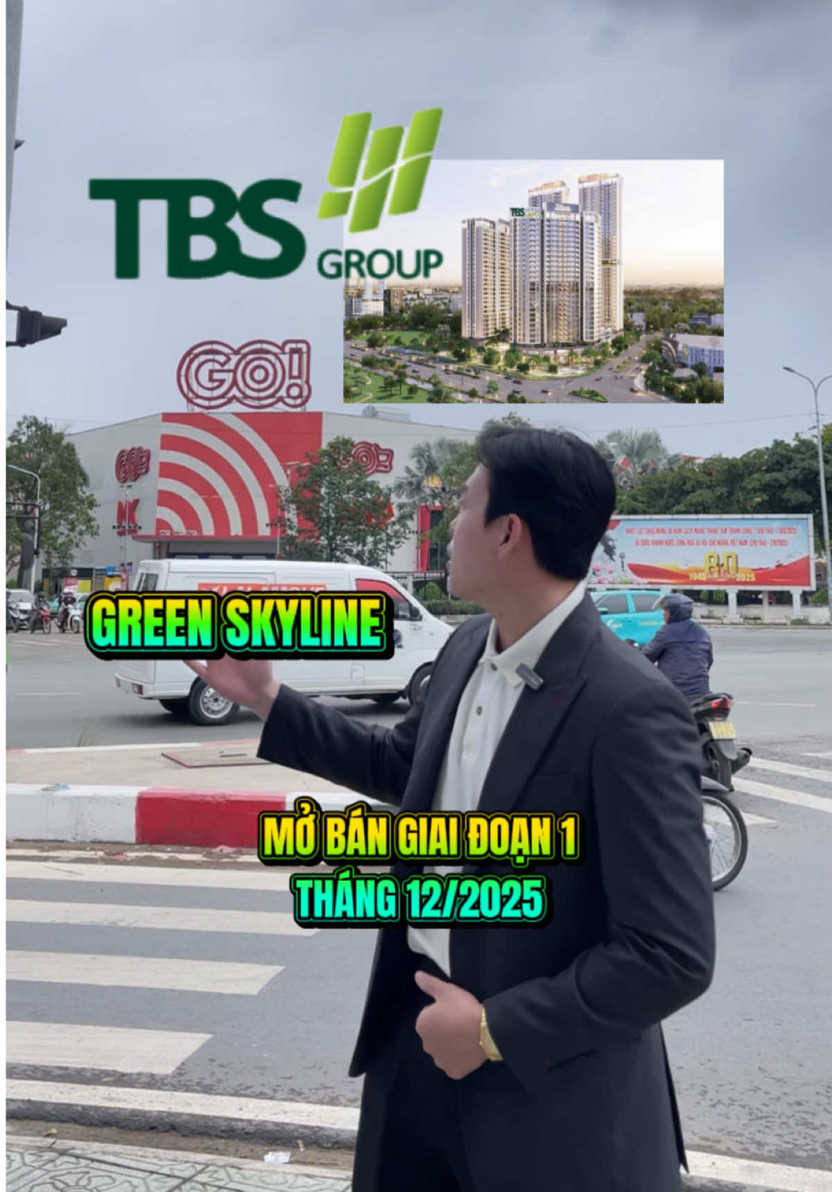 TÂM ĐIỂM 🔥🔥🔥 🌿 SẮP RA MẮT – GIAI ĐOẠN 1 DỰ ÁN GREEN SKYLINE TBS LAND ✨ Vị trí kim cương: Mặt tiền đường GS01 – QL1K, liền kề đại lộ Phạm Văn Đồng – ngay ranh TP.HCM. 🏢 Chủ đầu tư: TBS Land – thành viên TBS Group 🏗 Nhà thầu: SOL E&C 🌳 Cảnh quan: LJ-Group 🏙 Thiết kế kiến trúc: Vertical Studio Hơn 50 tiện ích nội khu đẳng cấp, tối ưu trải nghiệm sống cho cư dân. THÔNG TIN TỔNG QUAN: 🏙 Quy mô: 1,32 ha - Tổng số căn: 1.296 căn hộ cao cấp & shophouse - Loại hình: Căn hộ cao cấp, shophouse, duplex, penthouse - Diện tích: • 43–57m²: 1PN • 65–76m²: 2PN • 81–99m²: 3PN ⏳ Bàn giao: Quý 2/2026 💰 Giá bán rumor: từ xx triệu/m² 🎯 Lợi thế nổi bật Vị trí trung tâm Đông Hòa – Dĩ An, liền kề TP.HCM Chủ đầu tư uy tín – pháp lý minh bạch Thiết kế tối ưu, tiện ích “đủ – chất – hiện đại” Tiềm năng tăng giá mạnh nhờ hạ tầng khu vực phát triển LH em Khang: 0328.514.377 #trankhangbds #greenskyline #dautubatdongsan #xuhuong 