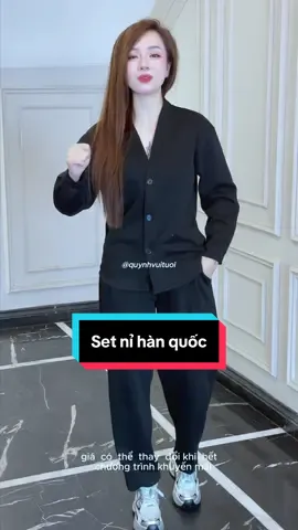 Set nỉ hàn quốc #xuhuong #xuhuongtiktok #quanao #thoitrang #aophao 