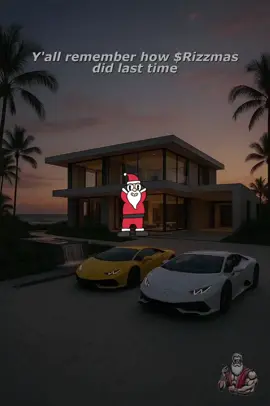 i feel $rizzmas coming #christmas #santa #holidays #fyp #lambo 