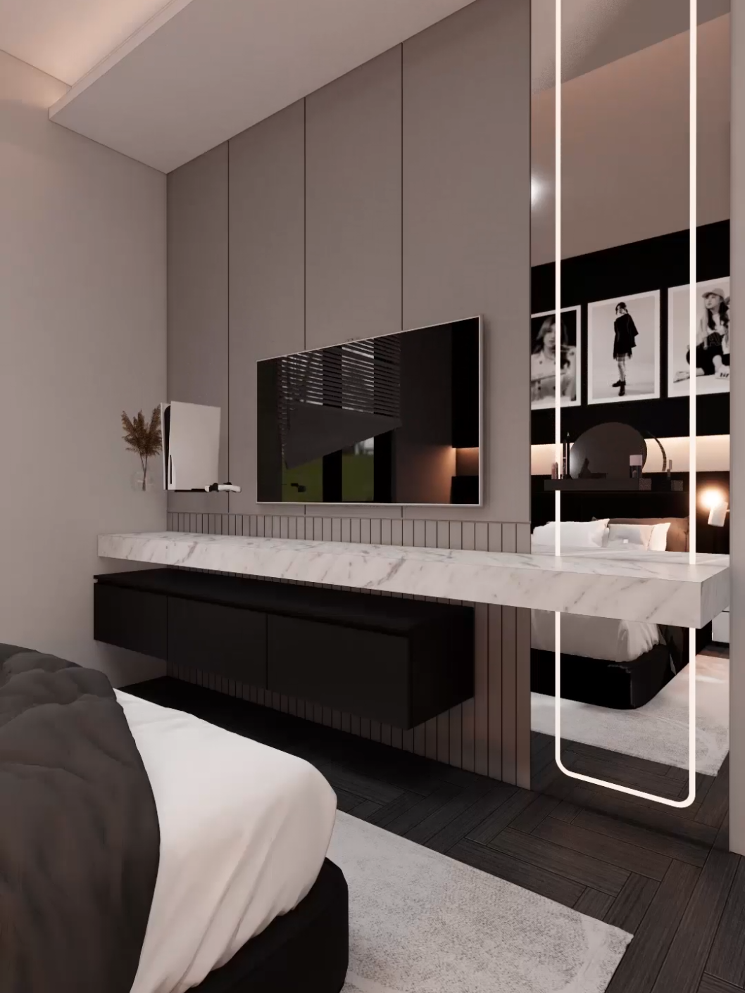 kamar 3 x 4 meter, gelap buat pasutri yang suka main game juga #bedroom 