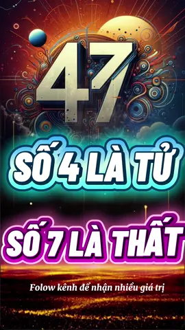 Số 4 là TỬ. Số 7 là THẤT. Có đúng hay không? #phongthuycaivanlethuy #simphongthuy #kimtamcat 