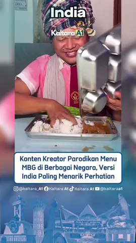 Seorang konten kreator kembali mencuri perhatian warganet setelah memparodikan menu MBG dari berbagai negara. Dari semua versi yang dibuat, menu MBG ala India disebut-sebut paling lezat dan paling kreatif. 🎥: @강 데온 kang-Deon #mbg #kaltara #indonesia 