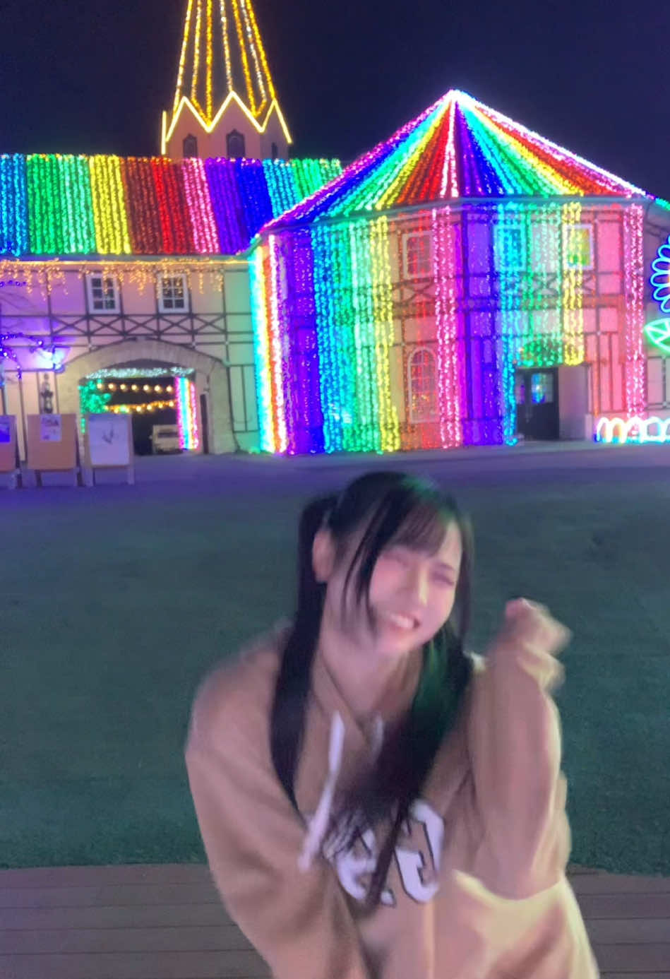 ドイツ村で踊ってみたのだ🇩🇪#フレデリック #オドループ #踊ってみた #dance #イルミネーション 