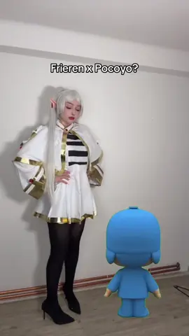 why is this dance so cute tho 😭 #frierenbeyondjourneysend #anime #cosplay #pocoyo 
