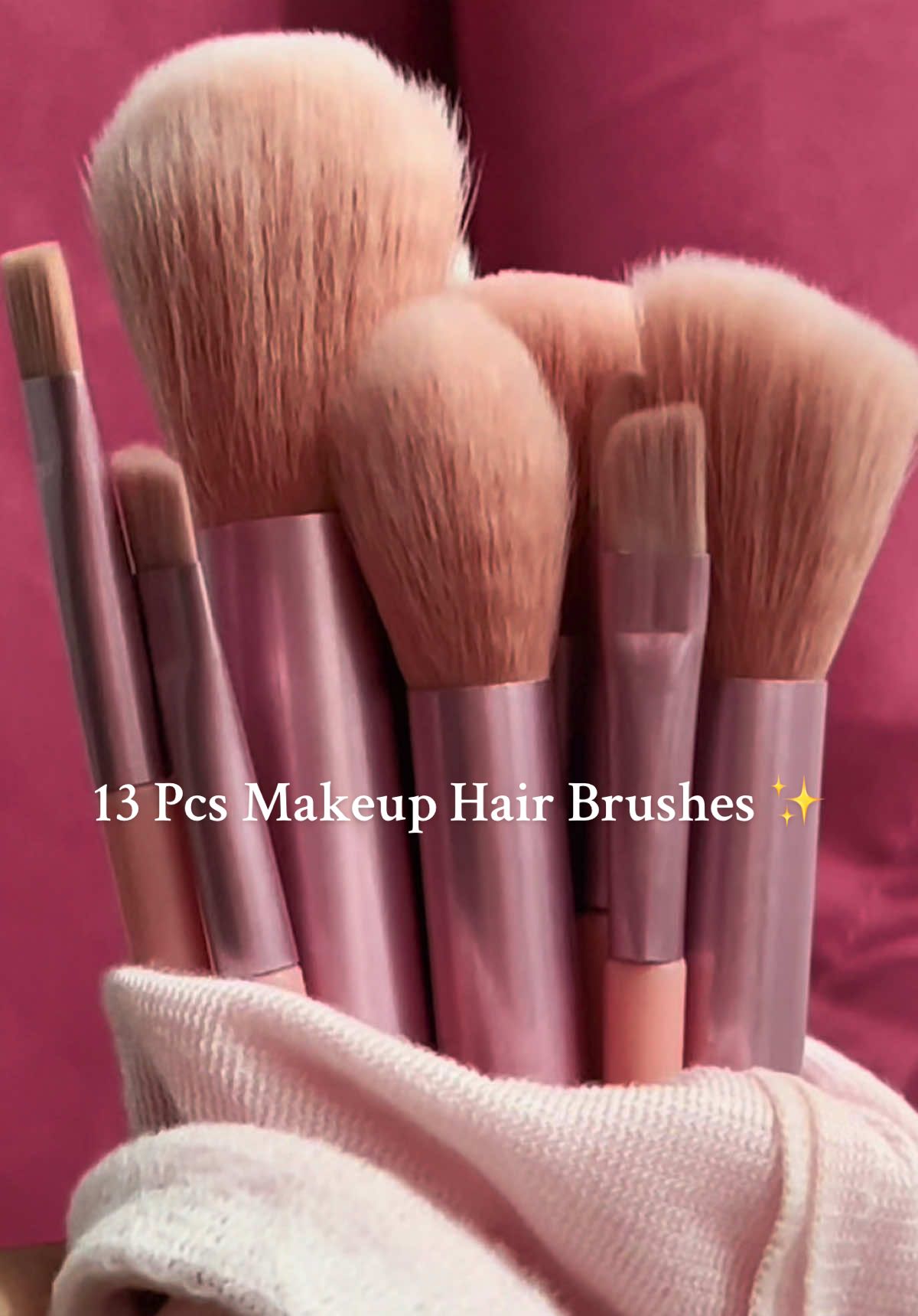 Level up your makeup game with this 13 PCS Makeup Brushes Set Complete, soft, and beginner-friendly! Each brush is made with ultra-soft bristles for smooth blending, flawless coverage, and effortless application. Perfect for foundation, contour, blush, eyeshadow, brows, and more. Whether you’re a beginner or a pro, this brush set gives you that clean, aesthetic vanity vibe while helping you achieve a pro-finish look every day. This is your sign to upgrade your makeup tools! Check the yellow basket to shop 💕 #makeup #makeuptutorial #brush #tools #face 