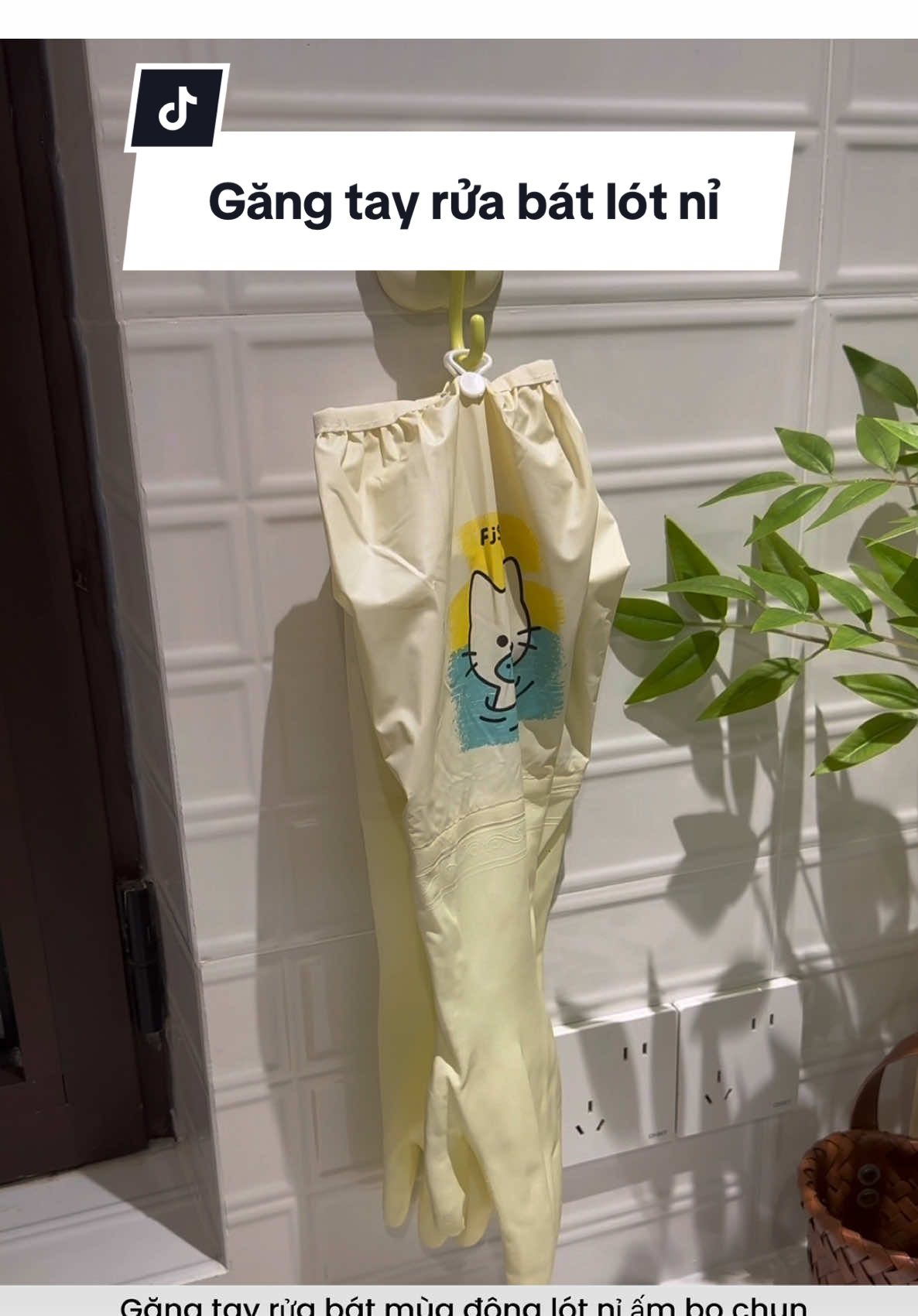 Găng tay rửa bát mùa đông lót nỉ ấm #gangtaymuadong #gangtayruabat #gangtayruabatlotni #decorsiuxinh 