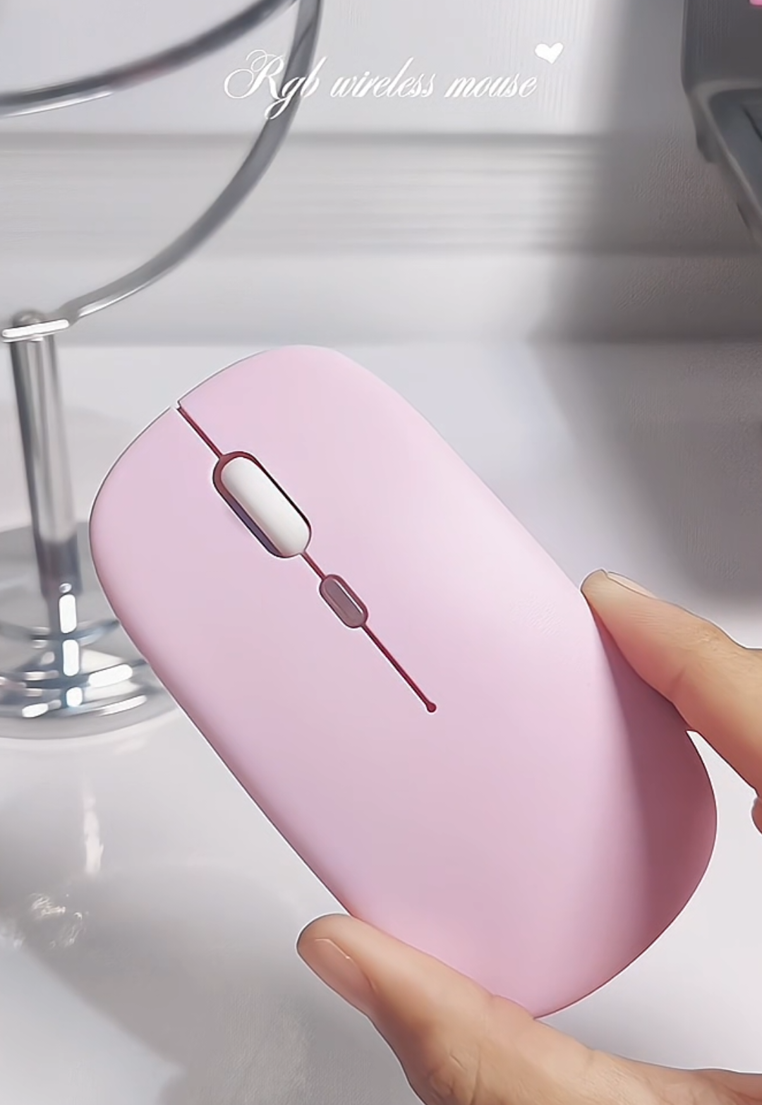 no more noisy clickies! 🩷 #wirelessmouse #wirelessmousepink #mouse #pinkwirelessmouse #mousewireless 