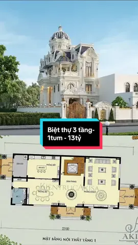 ♥️ Biệt thự 3 tầng tân cổ điển kết hợp mái vòm cho gia chủ thích sự bề thế nguy nga ✨✨ ~> Đất không cần quá to Akisa có thể biến nhà to trên đất nhỏ được nha 😄🤣🤣 #kientrucakisa #bietthu3tang #thietkenhadep #thicongtrongoi 