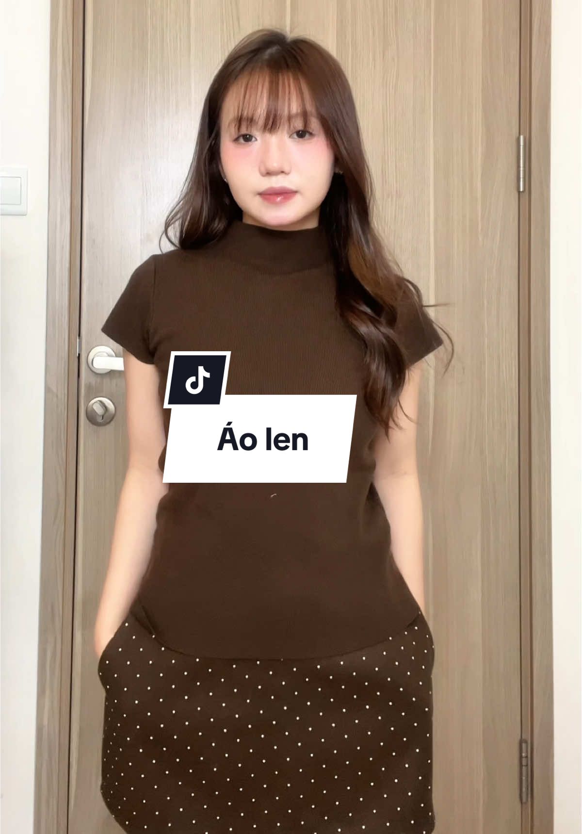 Áo len tăm cao cổ #xuhuong #outfitideas #aolen #OOTD 
