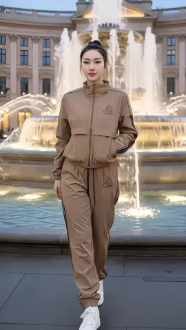 Bộ Gió Nữ Thu Đông Thể Thao Chất Gió 2 Lớp Umi Đẹp Dày Dặn