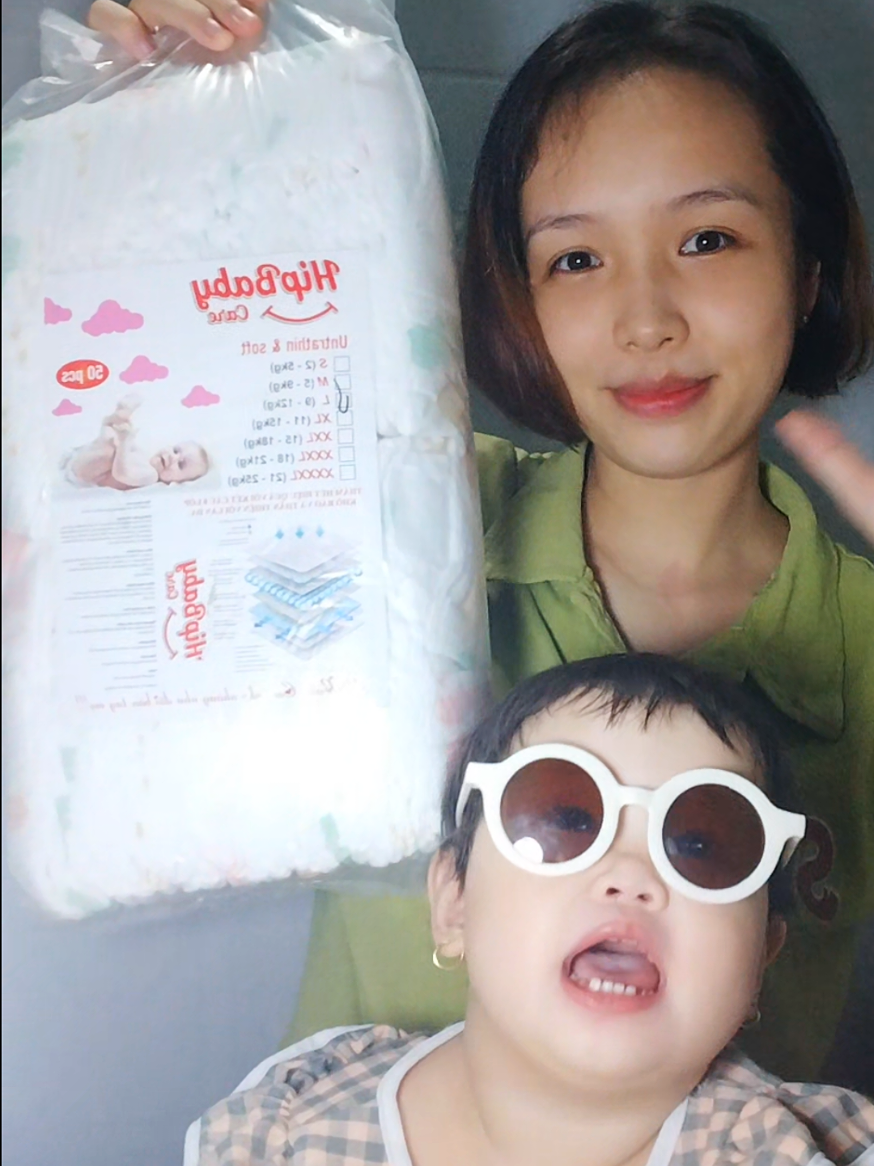 combo 2 bịch bỉm Hip baby 100 miếng#bimhipbaby #bimquanchobe #bimgiare 