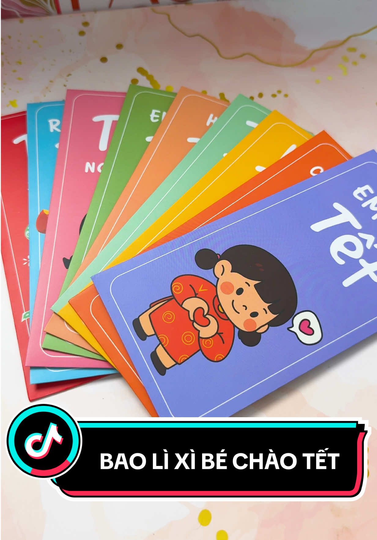 Set 10 bao lì xì bé chào tết siêu dể thương giá rẻ free ship #taphoaseden 