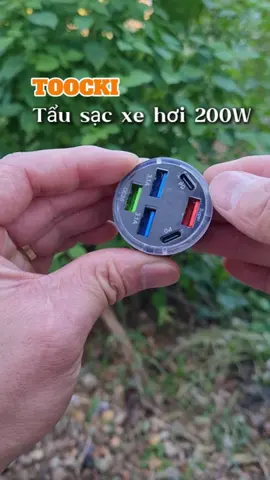 Tẩu sạc 6 cổng dùng trên xe hơi, taxi #tausacoto #tausacnhanh #docongnghe #phukiendienthoai 