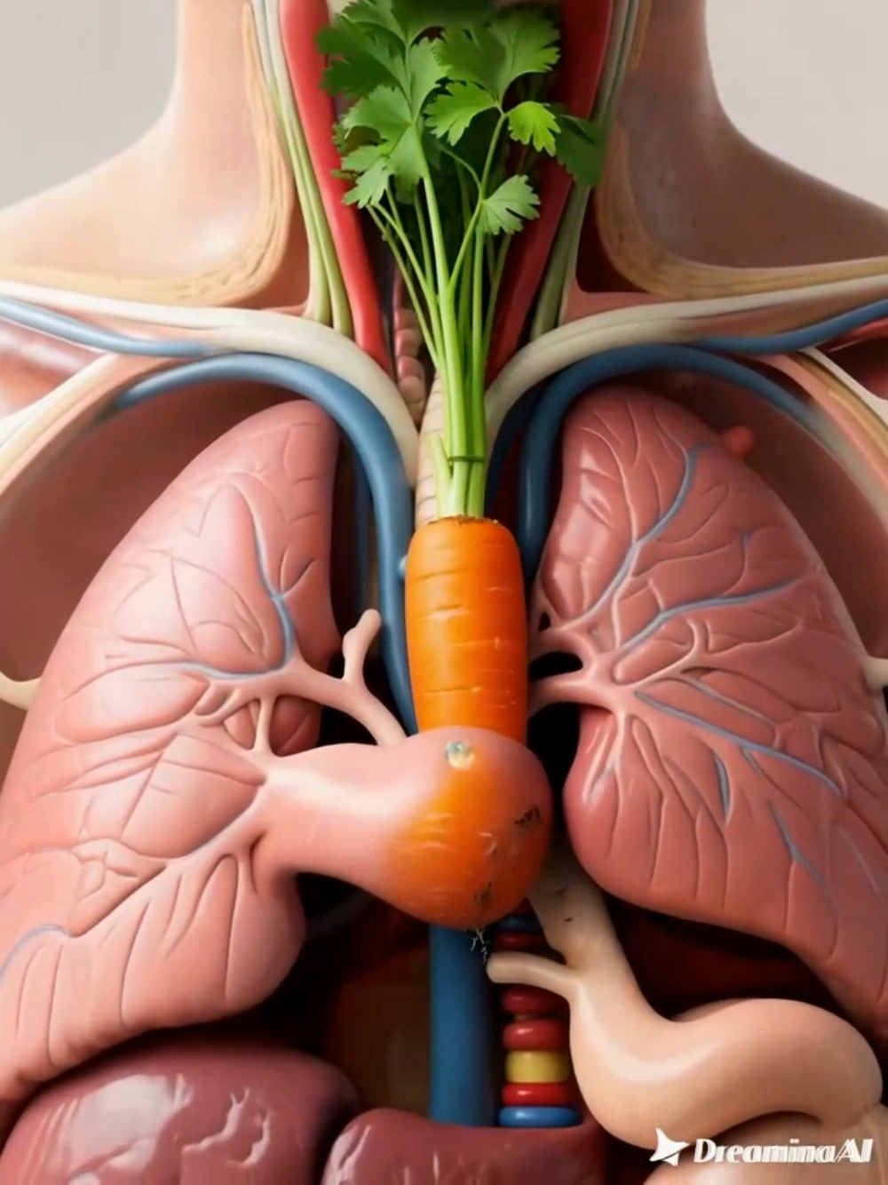 eating effect of carrot in stomach #healthfacts #3danimation #eatingfood #humabody #carrot 