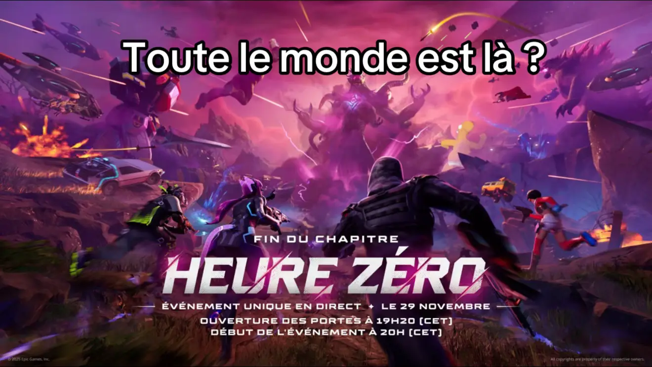 Le plus grand rassemblement de tous les temps dans un seul évènement qui aurait cru, je pense que montrer ça à quelqu’un qui n’a pas joué depuis 2018, n’y croira jamais. En tout cas je suis hype par l’évènement, hâte de voir ce qui nous réserve #fortnite #fyp #assemble #zerohour 