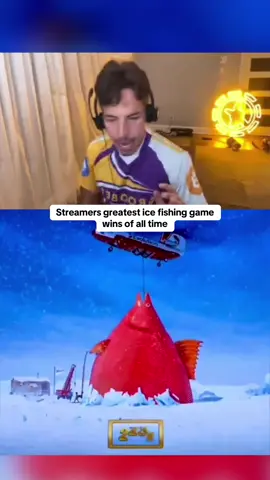 Streamers greatest ice fishing game wins of all time #kickstreaming 