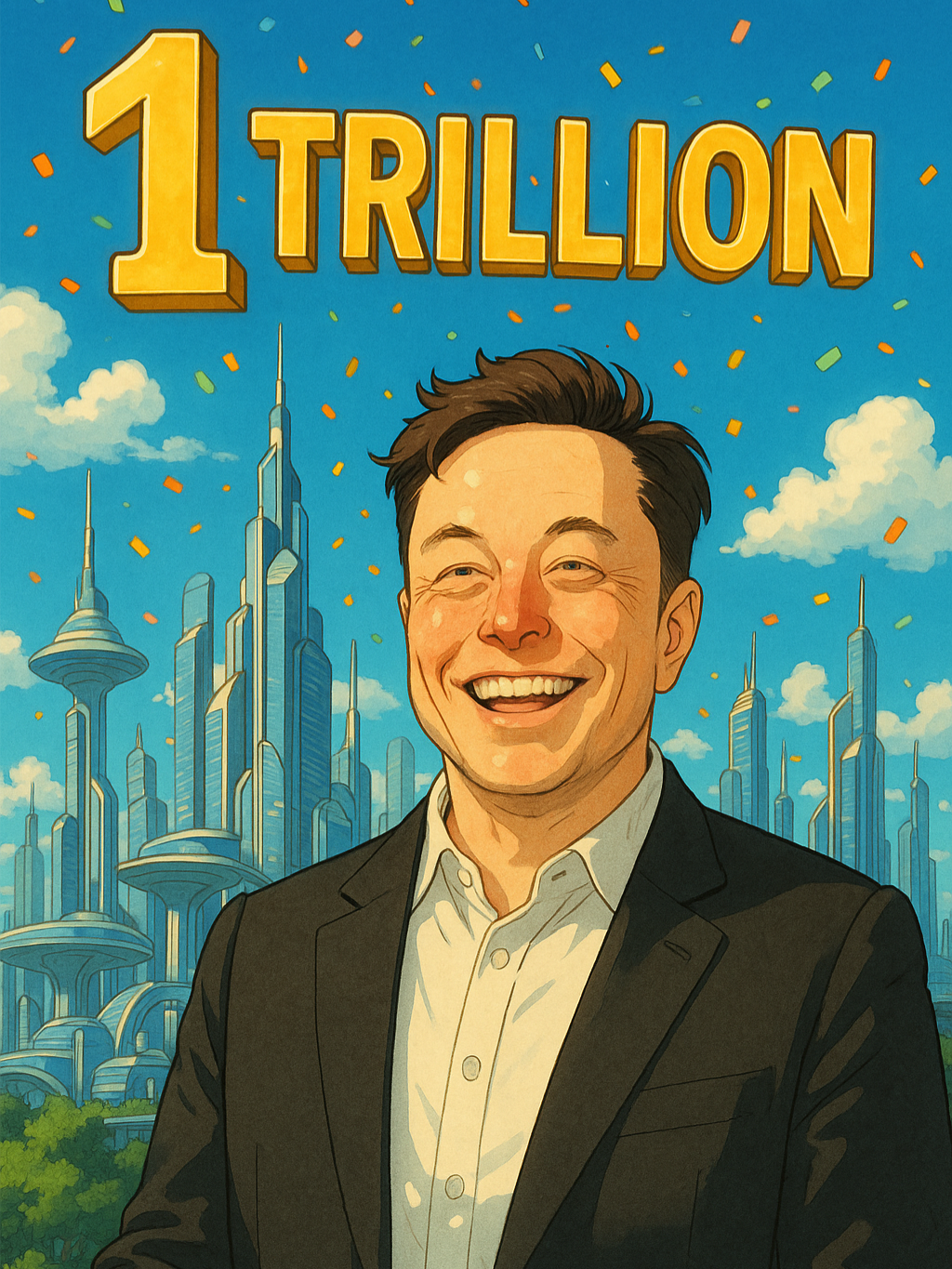 إيلون ماسك أوّل تريليونير في التاريخ. تخيّل حجم الثروة 🤯💸 //   #تريليونير #ثروة #معلومات #infoburst #إيلون_ماسك #fyp