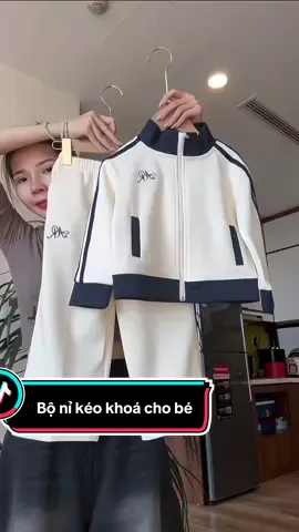 Sét bộ nỉ kéo khoá cho bé sz từ 8 -35kg #bonichobe #boni2dachobe #dochobe #xuhuong #ruoidenrivew 