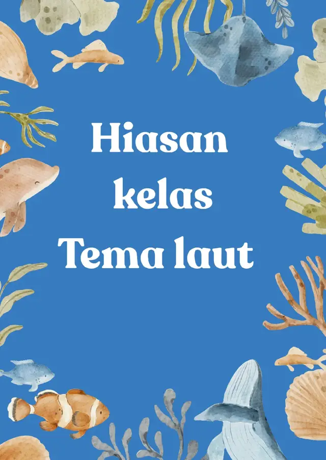 hiasan kelas tema laut yang Manarik nii😍🤩 #hiasandinding #hiasankelas #gurukreatif #sekolah 