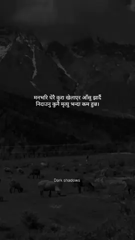 मनभरि धेरै कुरा खेलाएर आँसु झार्दै निदाउनु कुनै मृत्यु भन्दा कम हुन्न  ।♥️🥹 #शुभरात्री💫