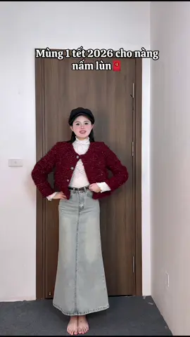 Mùng 1 tết 2026 cho nàng nấm lùn🧧 #fyp #thoitrangnu #trending #xuhuong #chanvaybodangdai 