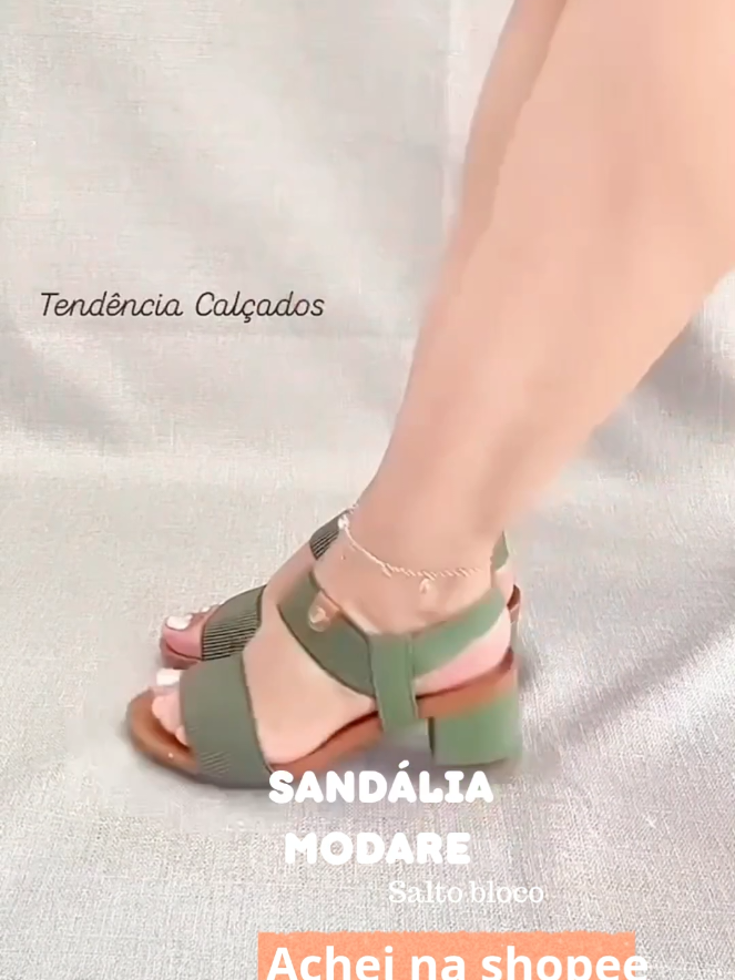 Dê uma olhada na Sandália Modare Salto Bloco Grosso Baixo Confortável Original  #salto #sandalia #modare 