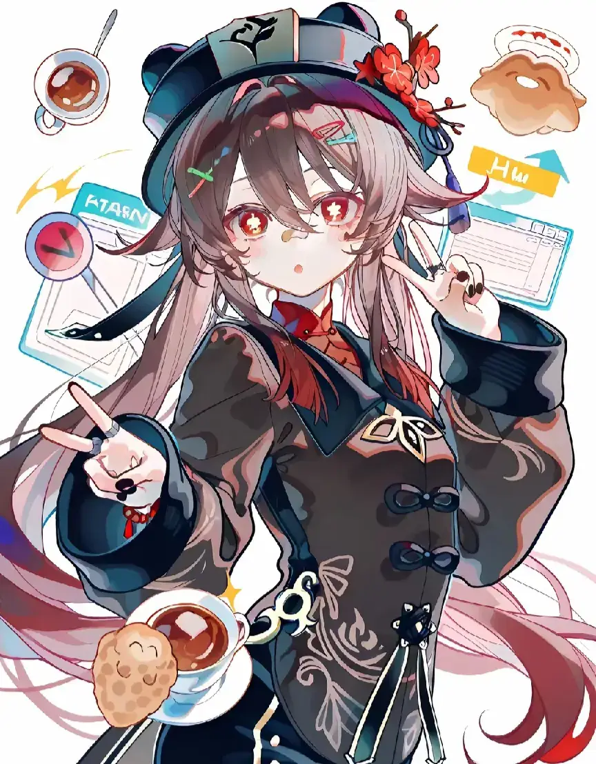 ☺️trà chiều#hutao #furina #GenshinImpact #vuivemoingay❤️ 