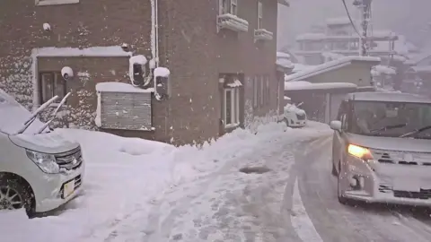 Snowy night #japan #cinematic #night #snow #tokyo 