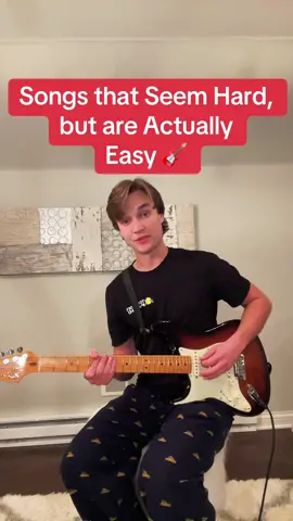 Songs that Seem Hard, but are Actually Easy 🎸 #guitar #guitartok #musiciansoftiktok #fyp #foryou 