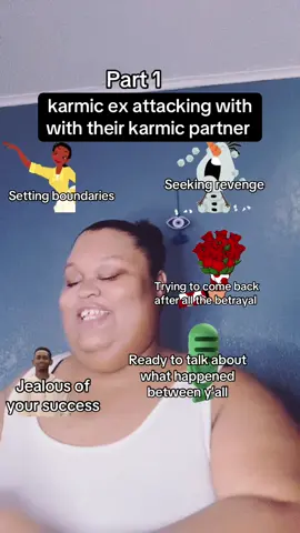karmic ex attacking with  with their karmic partner #karmic #mad #hurt #block #revenge 