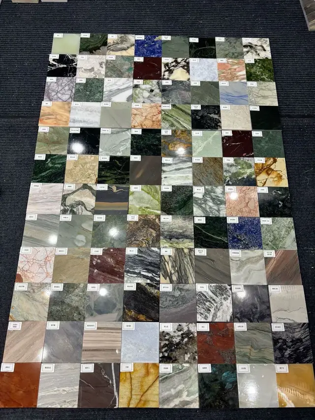 🎯 Select Marble & Granite Samples By Customer’s Request — Custom Picks for Your Project! Feature Description: Watch how easy it is to choose your perfect slab! We prepare custom sample sets so you can feel the texture, check the color, and see the real veining before you buy. #StoneSamples #MarbleGranite #RenovationTips #ConstructionMaterials #DesignTrends
