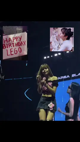 Fan: HAPPY BIRTHDAY LEGO! LISA: 🥹🫶 #LISA #LALISA #BLACKPINK #DEADLINEinBulacan_LISA #DEADLINE_IN_BULACAN 