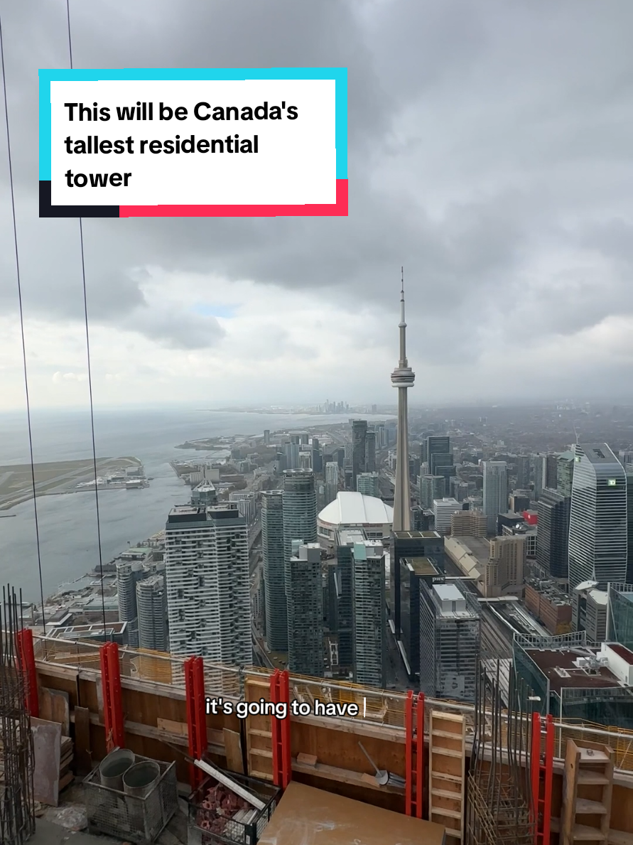 The view from what will be Canada's tallest residential condo tower.