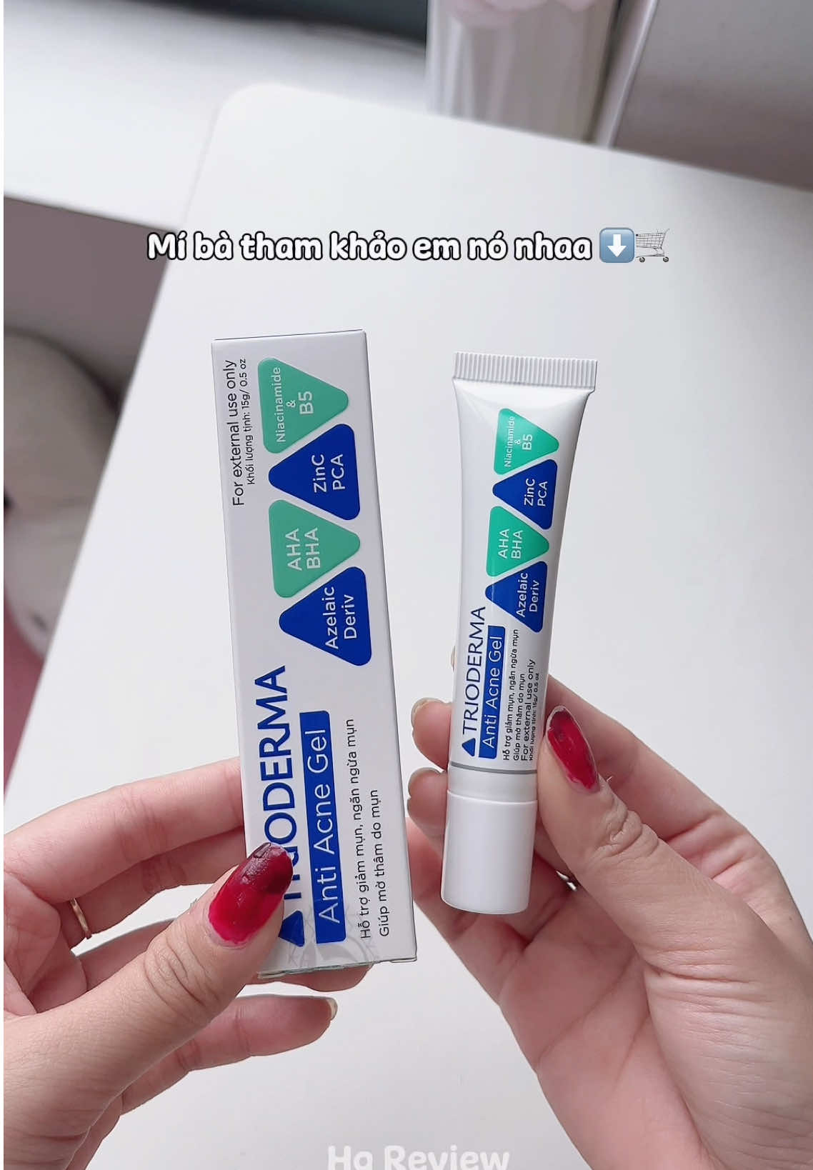 Gel chấm mụn Trioderma cho da mụn đầu đen, mụn ẩn, dày sừng và thâm do mụn #trioderma #gelchammun #kemmun #kemchammun #gelchammuntrioderma 