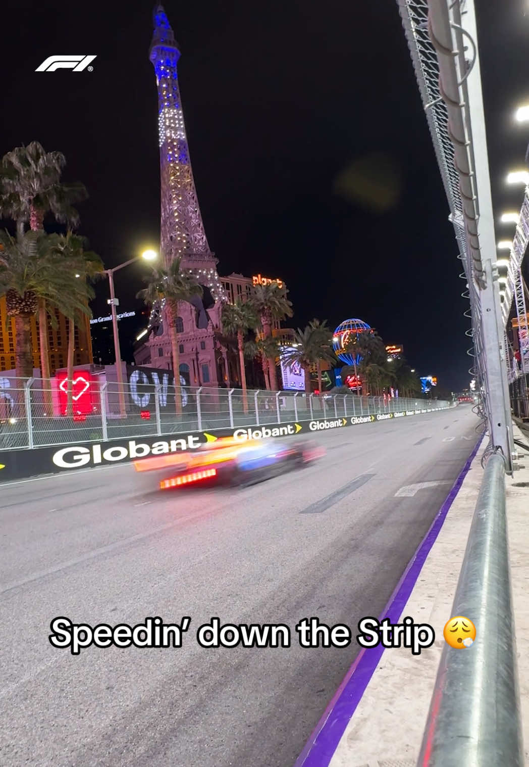 one of the fastest (and coolest) straights on the calendar 💨🚥 #f1 #lasvegasgp #f1drivers #sports 