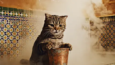 هنا رجال ها شنو كنقولو من كنكونو في حمام  #fyp #cattos #tik_tok #catlover #catlife 