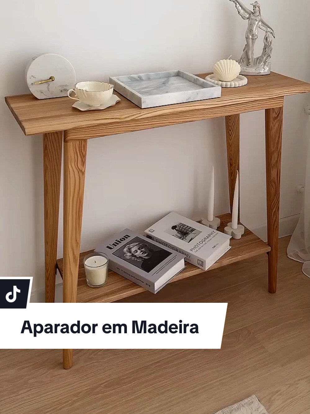 Aparador em Madeira perfeito 🤎✨️ ID:BWN-FDL-YTX #casadecorada #casadecorada #enxoval #prateleira #organizacao 