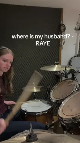 where is my husband 💍 @Raye | using @pearldrums @Vic Firth @Zildjian Company @RTOM Corporation | #fyp #whereismyhusband #musictok #blowthisupforme #femaledrummer | 