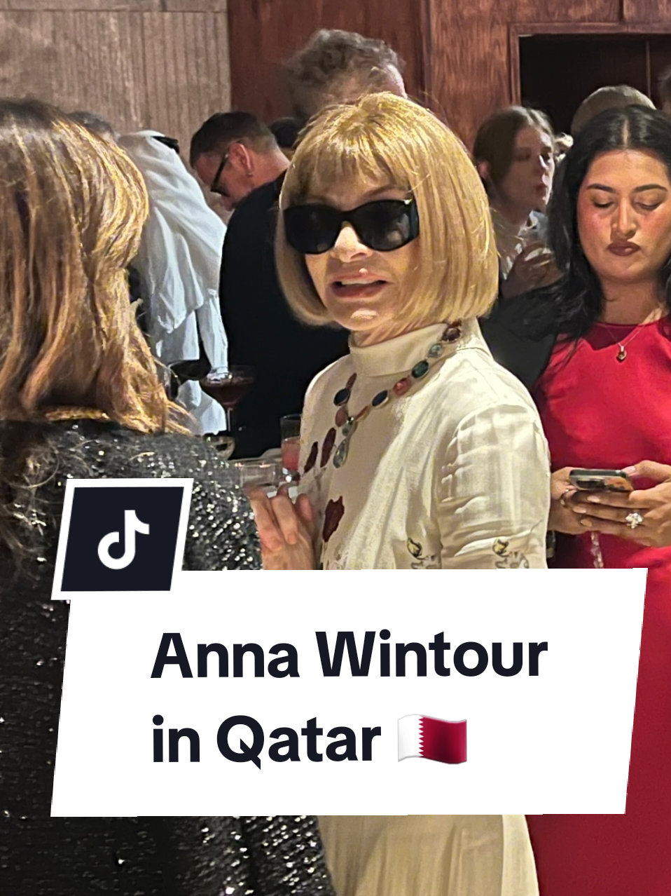 Anna Wintour in Qatar 🇶🇦 for The Fashion Trust Arabia  @Fashion Trust Arabia  Video credit : Sharifaalsuleity, patrickboghossian_jewerlly, karrouhat. #annawintour #fashiontrustarabia #doha #qatar #قطر🇶🇦 