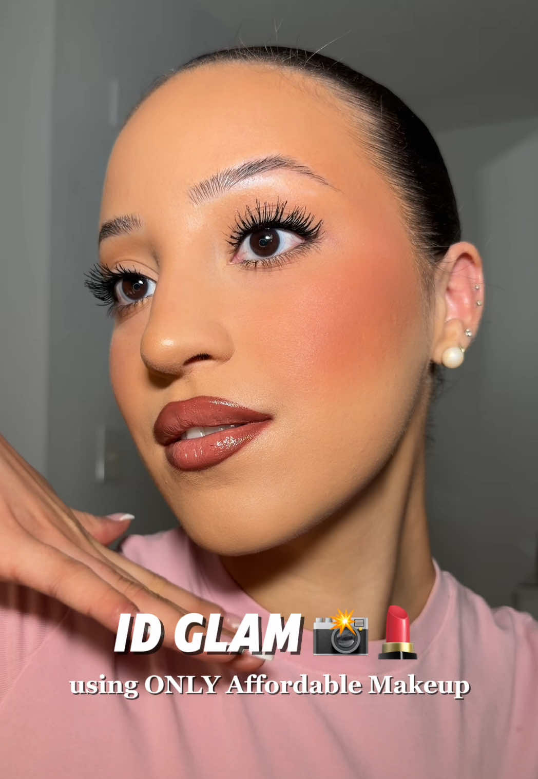 FULL Face of Affordable Makeup 💵💄 the catch is that I wore this glam to go renew my license!! If this doesn’t prove that these products are insane, idk what will!! All products are 🔗 in my bio! 🤍 @Bubble Skincare @Milani Cosmetics @Maybelline NY @Morphe Cosmetics @loréal paris usa @Makeup Revolution @ArdellBeauty @essence.cosmetics #affordablemakeup #driverslicensemakeuptutorial #makeuptutorial #drugstoremakeup #passportmakeup  