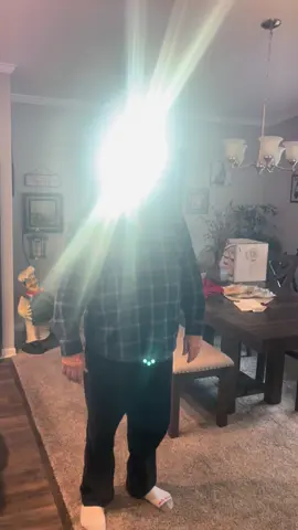 Told dad to buy a light for walking his dog at night! #elderly #headlamp #walking #fyp #foryoupage 