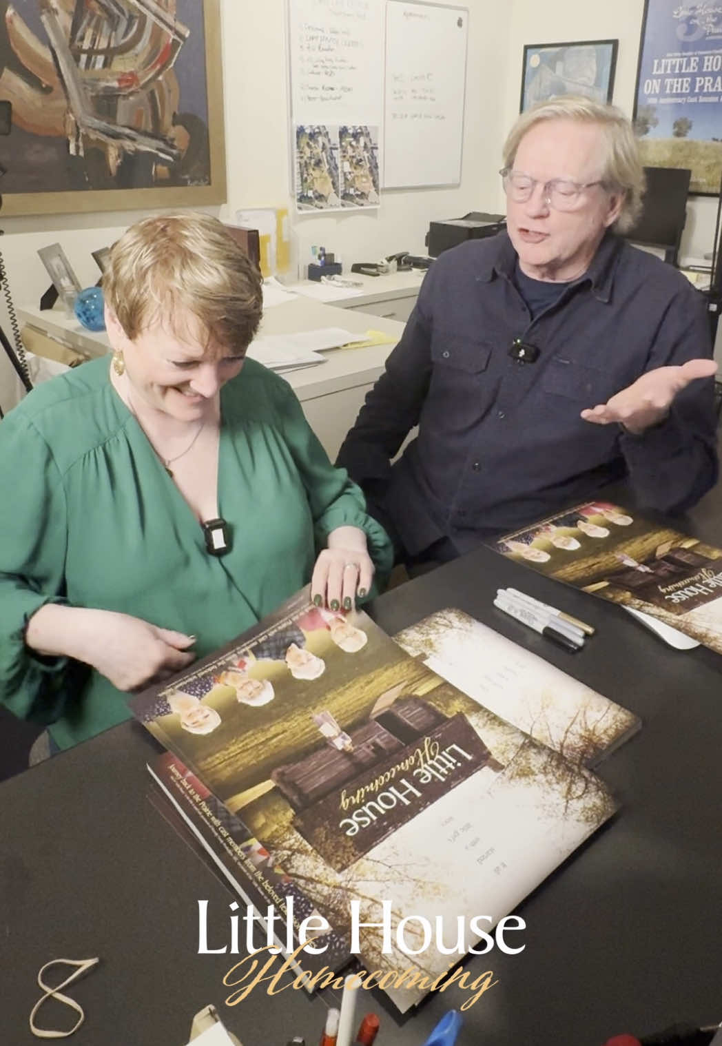 A fun day of signing these posters with @Alison Arngrim! You can now purchase these or get your virtual event tickets at LittleHouseHomecoming.com 🎟️ Limited amount available! Get them while you can!  #LittleHouseHomecoming #LittleHouseOnThePrairie #TVandFilm #AlisonArngrim #DeanButler 