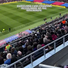 Please Come Back Leo ❤️💙🙏 // Barcelona Fans Chanting Messi in the new Spotify camp nou // #messi #goat🐐 #barcelona #campnou #fyp 