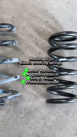 Mustang Eibach Lowering Springs🏁 ✅ Performance handling ✅ Sleek lowered look Always in stock at your trusted Mustang performance dealer & installer! 📍 210 Performance – San Antonio’s  Mustang & Ford Performance Shop ☎️ 210-437-0822 🌐 Visit us online: www.210performance.com 📧info@210performance.com @eibach_us  #mustang  #mustangperformance  #sanantonioperformanceshop  #mustanggt  #210performance 