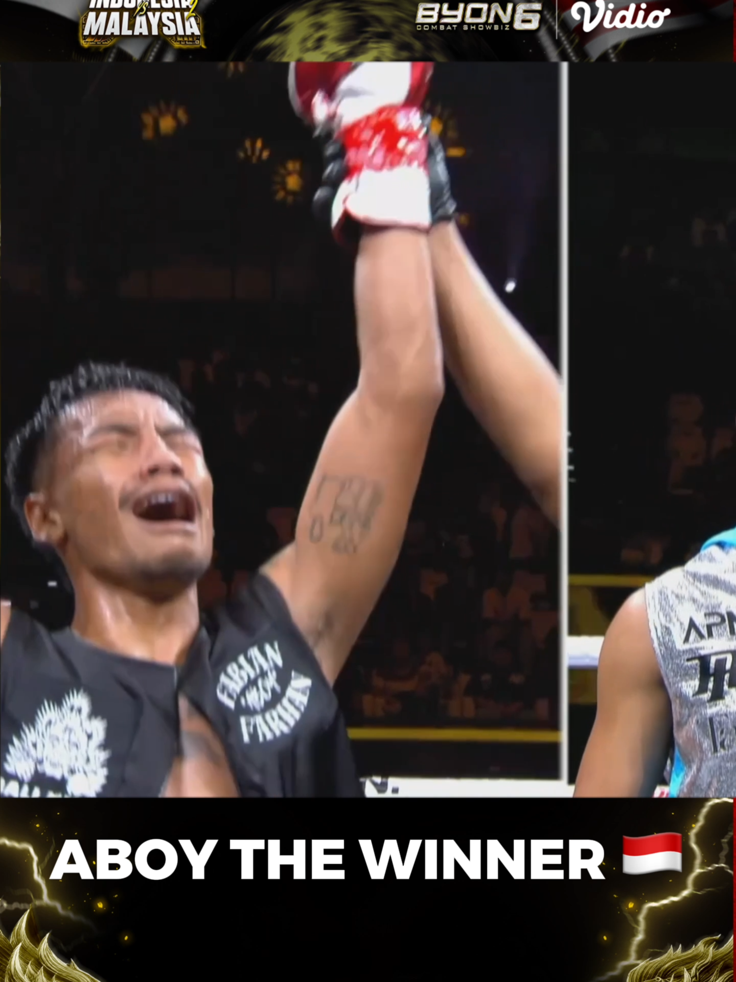 Fabian ‘Aboy’ Farhan sukses mengalahkan Izat Zaki, menambah poin untuk Indonesia yang tertinggal dari Malaysia 🔥🥊